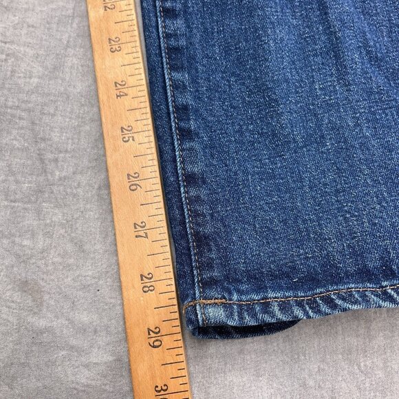 J Crew Jeans Women 30W x‎ 29L Blue Straight Leg Mid Rise Denim Stretch Cotton - Picture 8 of 12